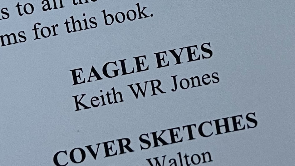 'Eagle Eyes' acknowledgement in Richard Porter's Boring Car Trivia 4 book