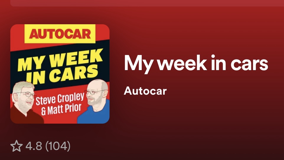 Autocar My Week in Cars podcast header image