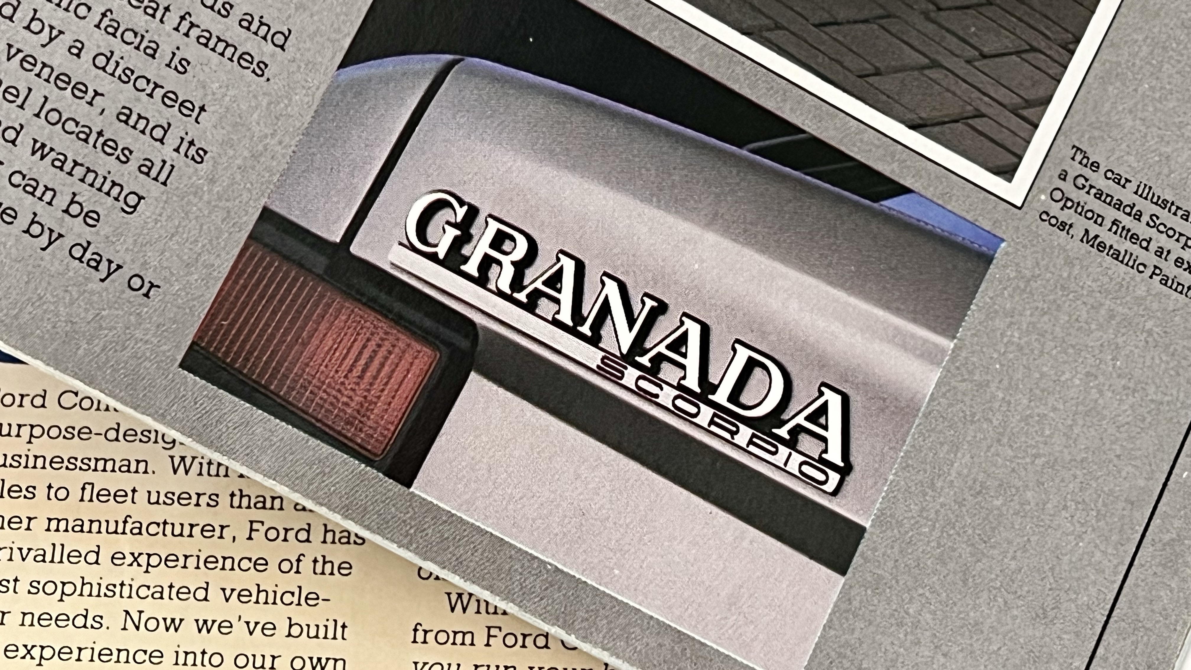 Ford Granada Scorpio tailgate badge