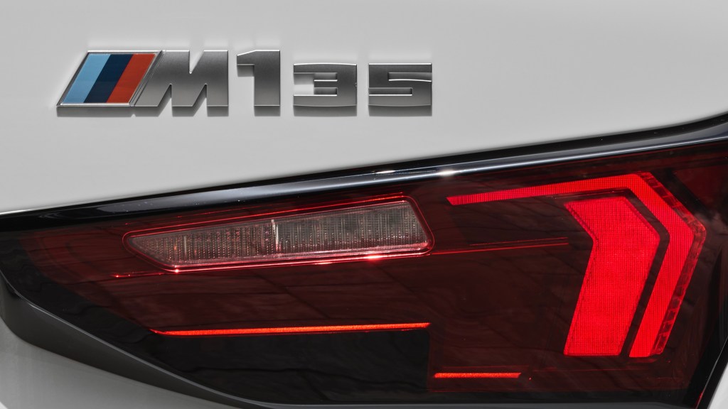 BMW M135 badge detail