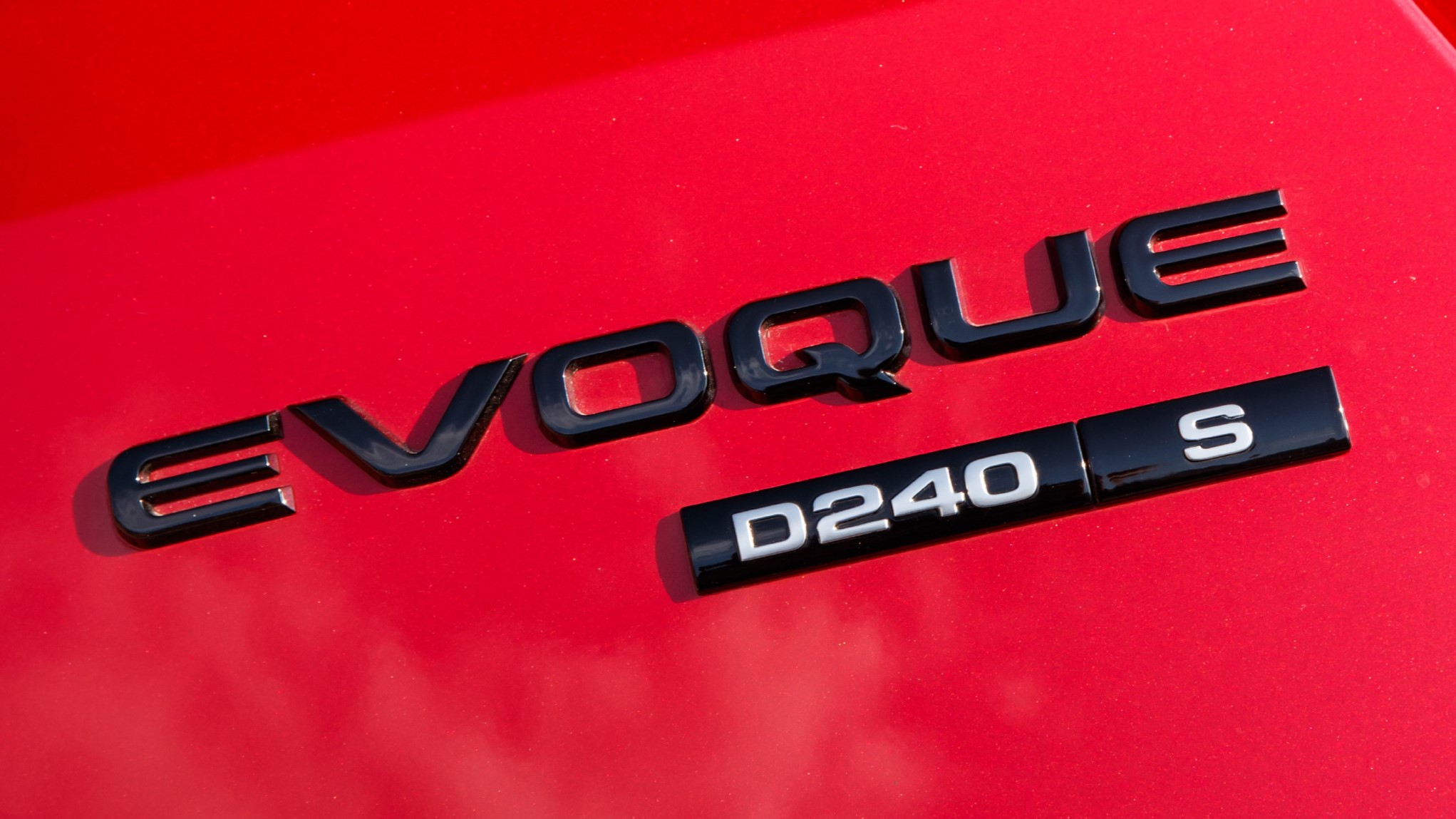 Land Rover Range Rover Evoque D240 badge detail