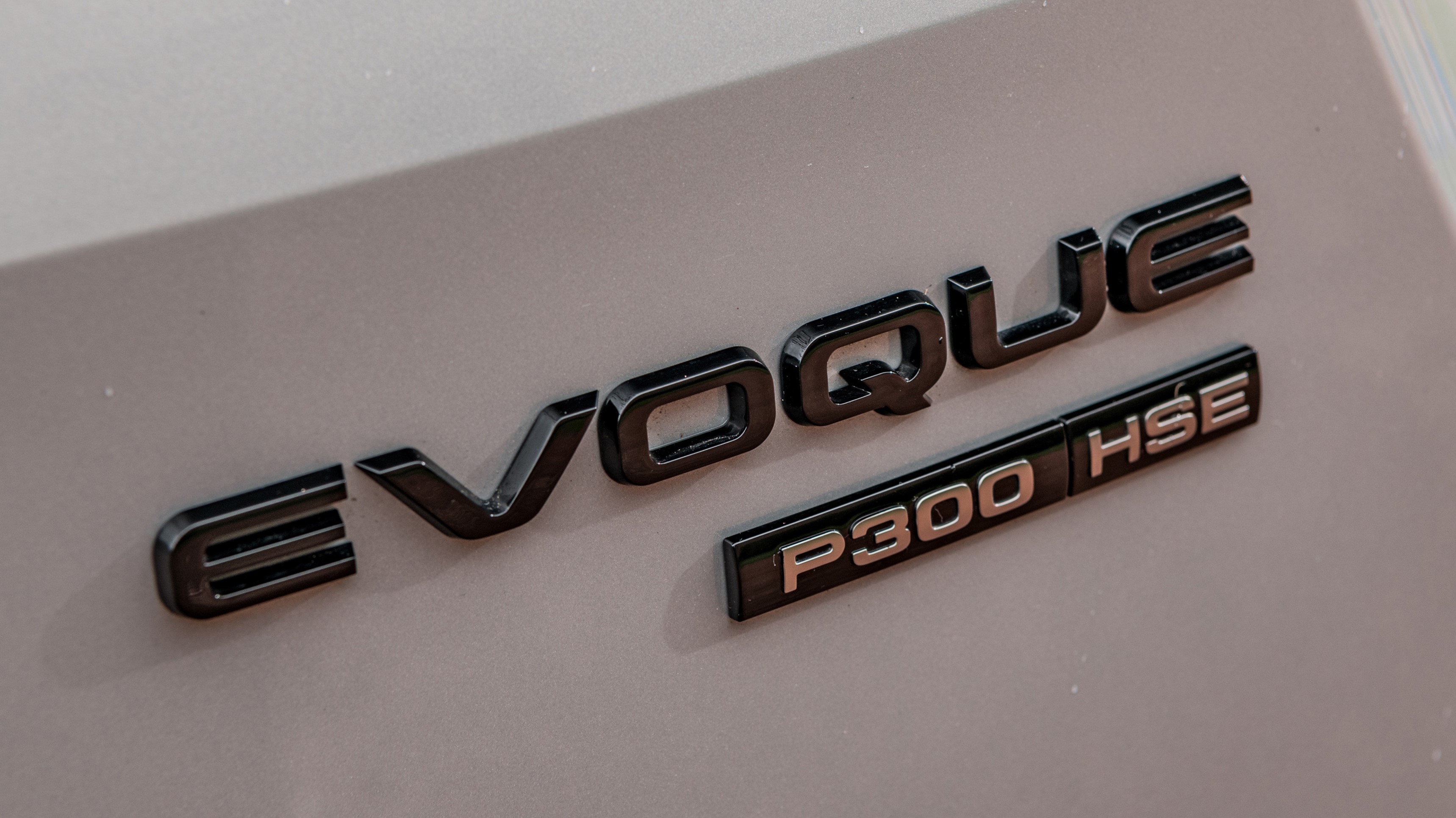 Land Rover Range Rover Evoque P300 badge detail